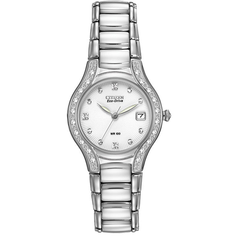 51B Reloj Citizen Eco-Drive Mujer Acero con Cristales - Reloj original en Guatemala