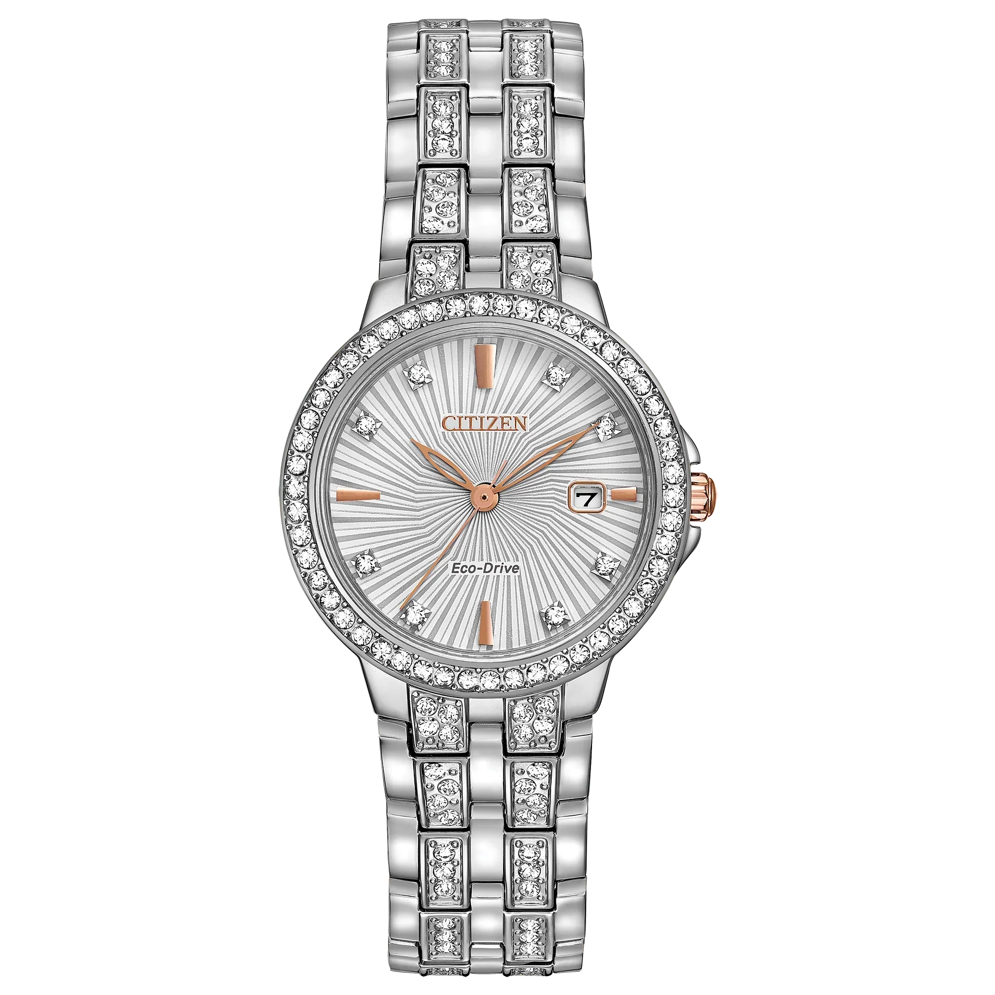58A Reloj Citizen  Silhouette de mujer correa de metal Eco-Drive - Reloj original en Guatemala