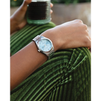 54L Reloj Citizen Corso Eco-Drive Mujer Acero Esfera Azul - Vista lateral