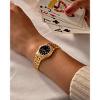 55E Reloj Citizen Corso Eco-drive de dama pulsera de metal con diamantes incrustados 28 mm - Vista trasera