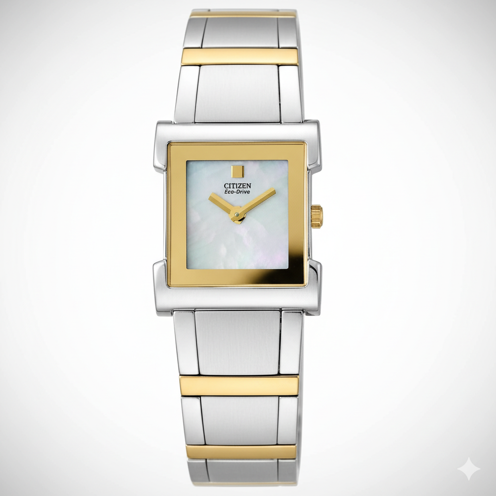 55D Reloj Citizen unisex Eco-Drive pulsera de metal - Reloj original en Guatemala