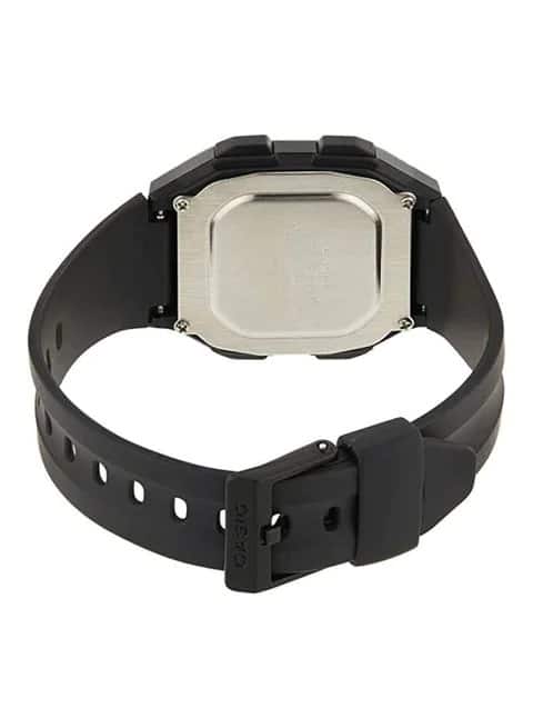 F-201WA Reloj Casio Illuminator Hombre Resina Negro - Detalle de esfera