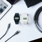 F-91WB Reloj Casio F-91W Unisex Resina Negro - Vista trasera