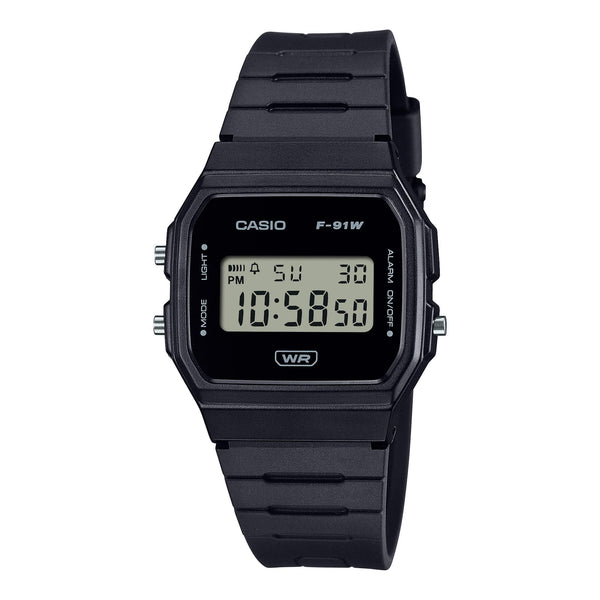 F-91WB Reloj Casio F-91W Unisex Resina Negro - Reloj original en Guatemala