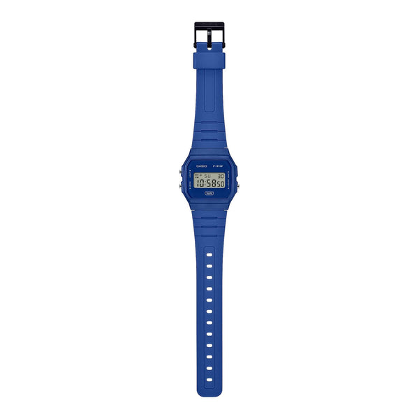 F-91WB Reloj Casio F-91W Unisex Resina Azul - Vista lateral