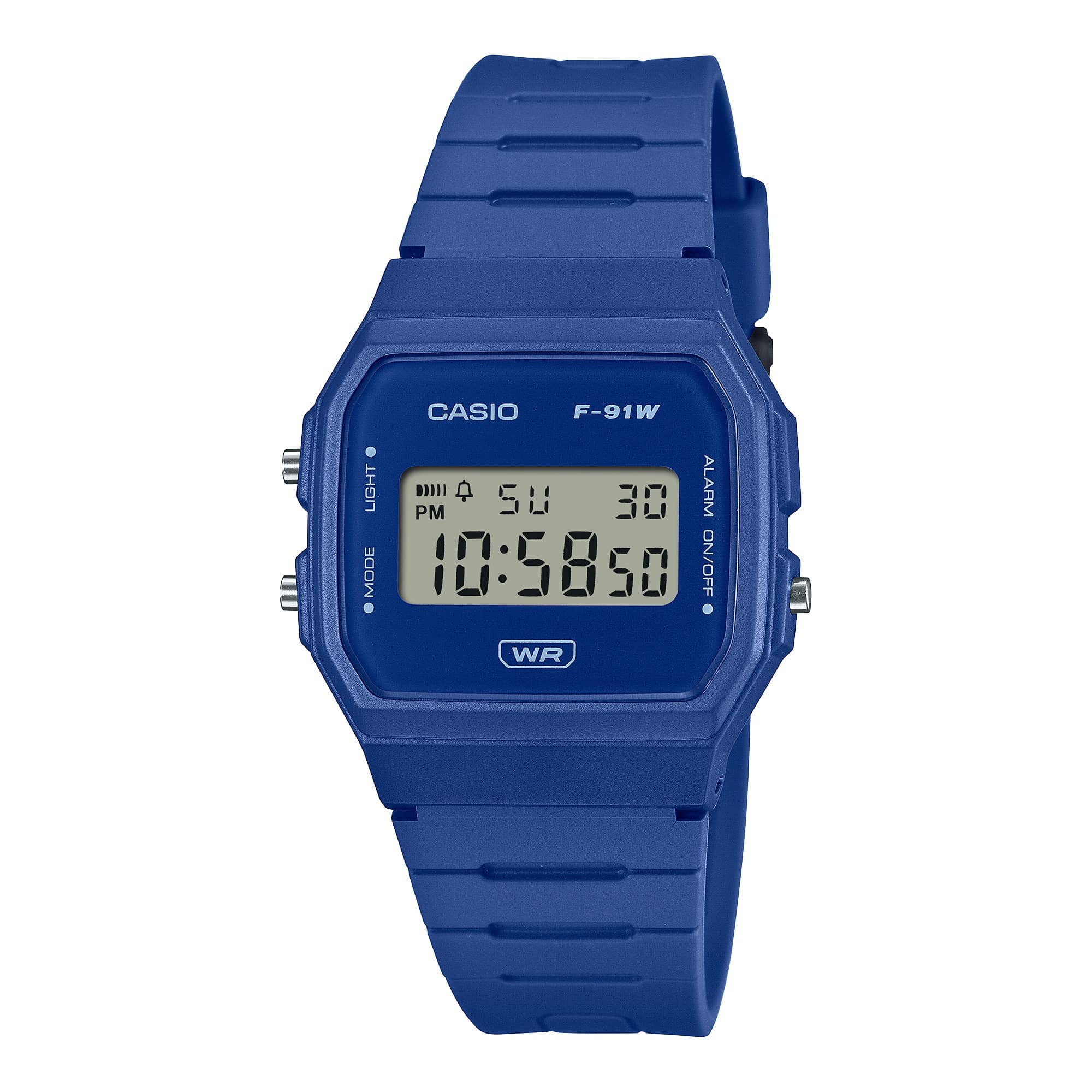 F-91WB Reloj Casio F-91W Unisex Resina Azul - Reloj original en Guatemala