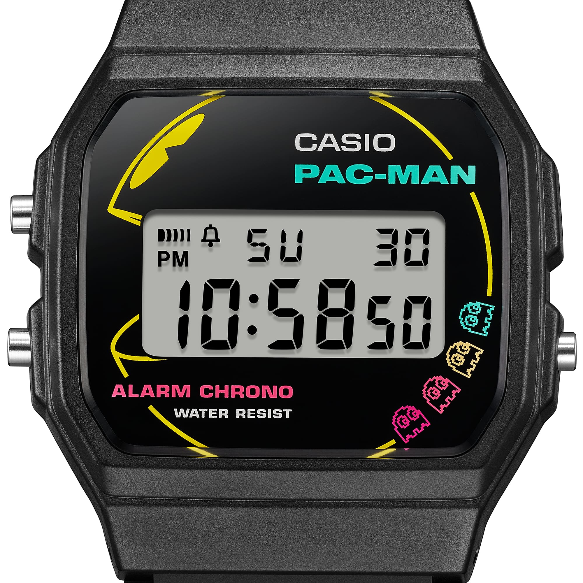 F-91WPC-1A Reloj Casio Pac-Man Unisex Correa Resina Negro - Vista 8
