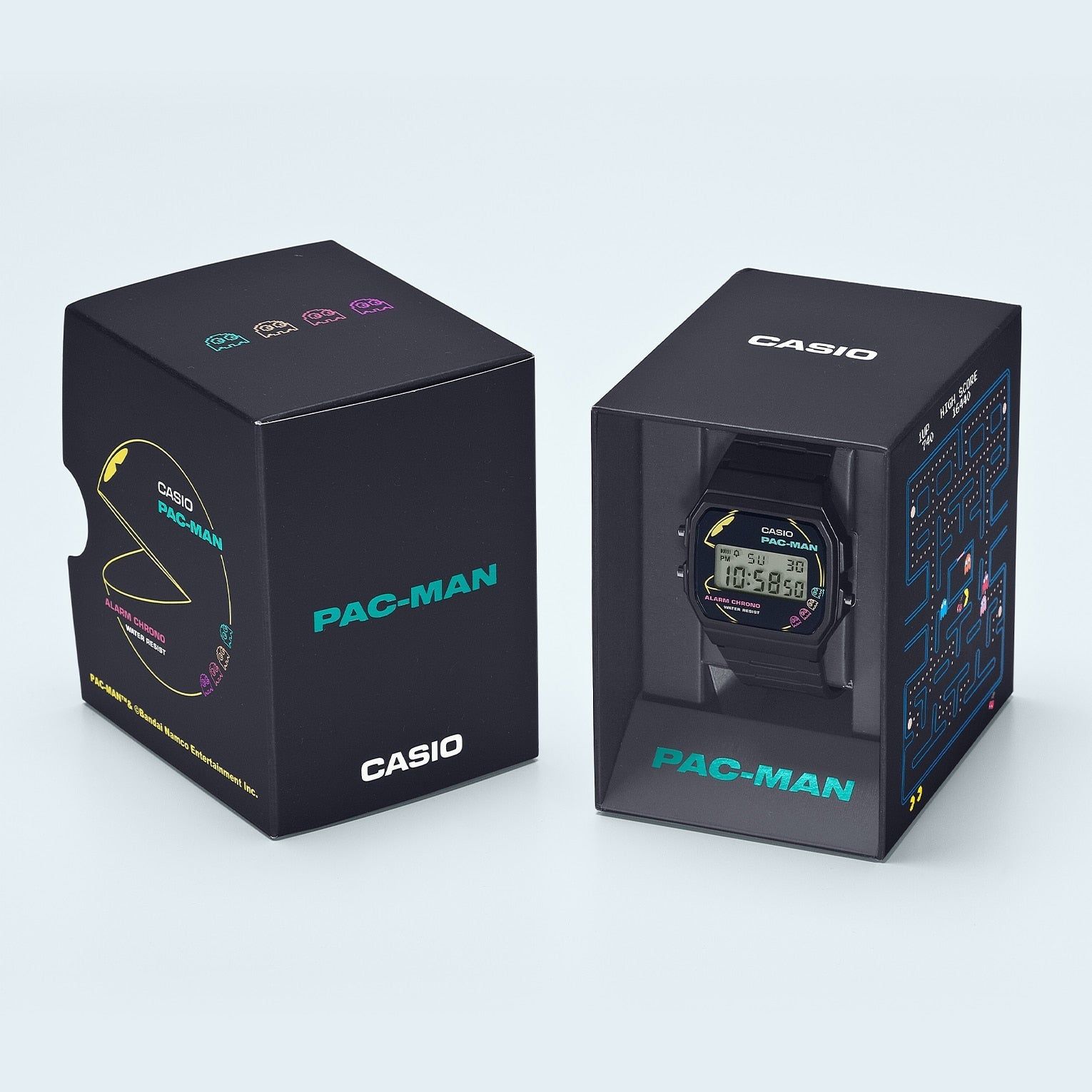 F-91WPC-1A Reloj Casio Pac-Man Unisex Correa Resina Negro - Vista 7