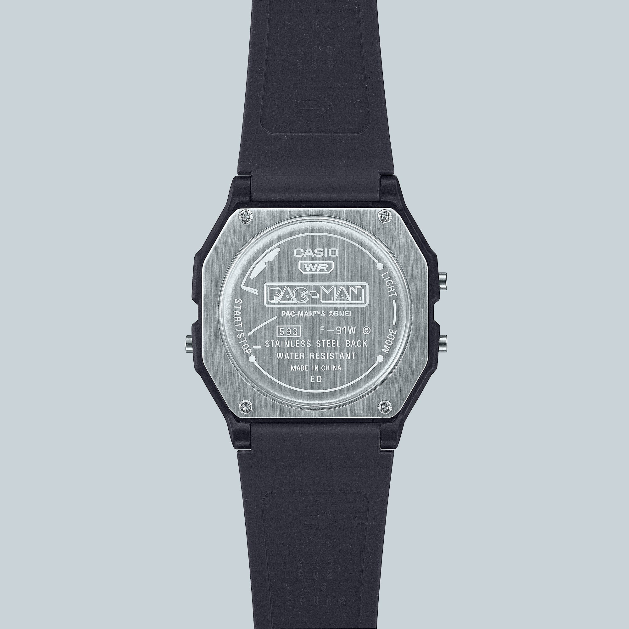 F-91WPC-1A Reloj Casio Pac-Man Unisex Correa Resina Negro - Vista 6