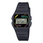 F-91WPC-1A Reloj Casio Pac-Man Unisex Correa Resina Negro - Vista lateral