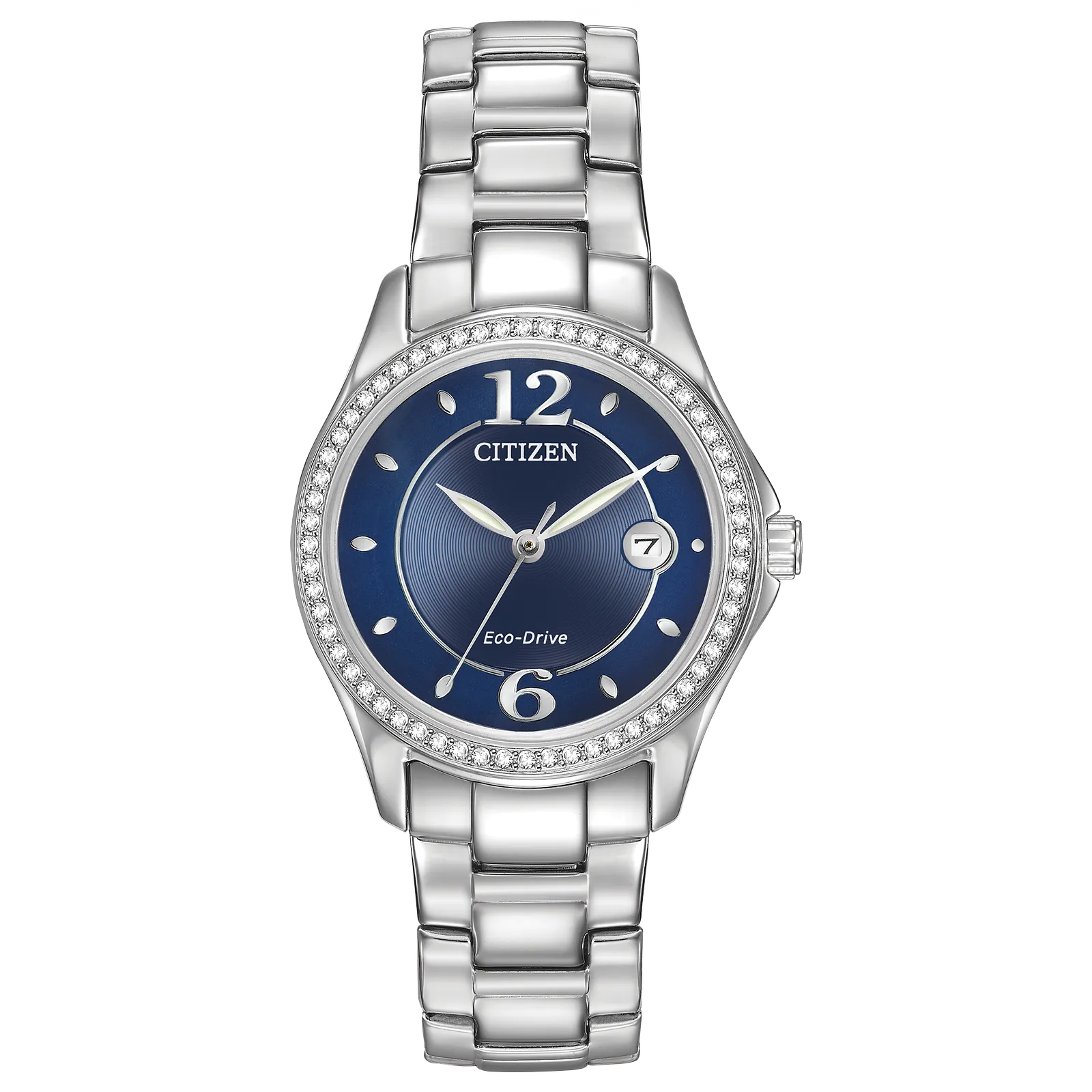 86L Reloj Citizen Silhouette Cristales Eco-drive incrustados de dama pulsera de metal 30 mm - Reloj original en Guatemala