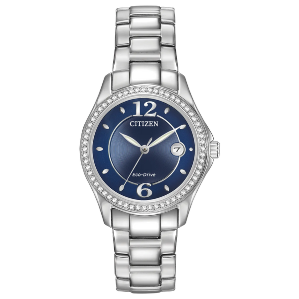 86L Reloj Citizen Silhouette Cristales Eco-drive incrustados de dama pulsera de metal 30 mm - Reloj original en Guatemala