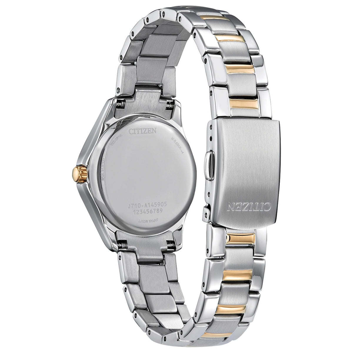 FE1146-71A Reloj Citizen Crystal de mujer correa de metal - Acero Inoxidable Bicolor — imagen 2 de 3