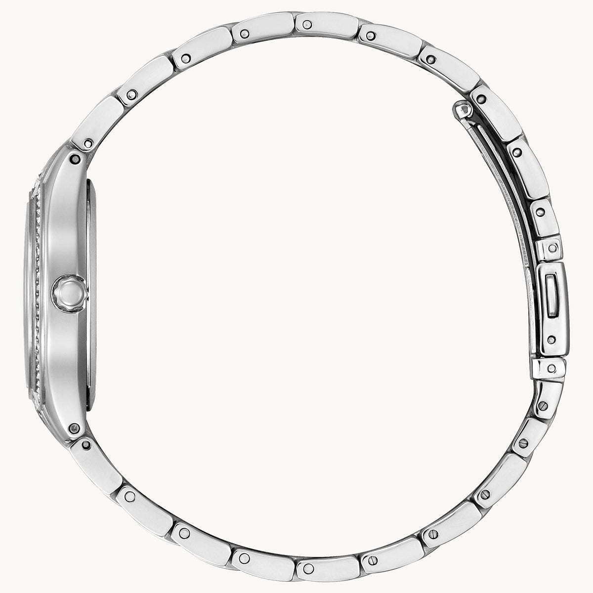 FE1230-51X Reloj Citizen Eco-Drive de dama correa de metal - Acero Inoxidable Plateado