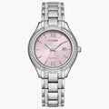 FE1230-51X Reloj Citizen Eco-Drive de dama correa de metal - Acero Inoxidable Plateado