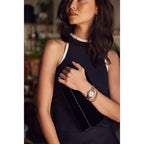 50D Reloj Citizen Silhouette Crystal de señorita pulsera de metal - Vista trasera