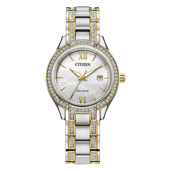 50D Reloj Citizen Silhouette Crystal de señorita pulsera de metal - Reloj original en Guatemala