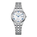 FE1240-57A Reloj Citizen Eco-Drive de dama pulsera de metal - Acero Inoxidable Plateado