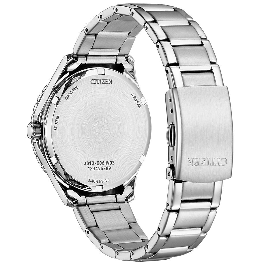Reloj Citizen Eco-Drive Mujer Acero Esfera Verde - Detalle de esfera