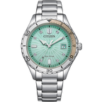 Reloj Citizen Eco-Drive Mujer Acero Esfera Verde - Reloj original en Guatemala
