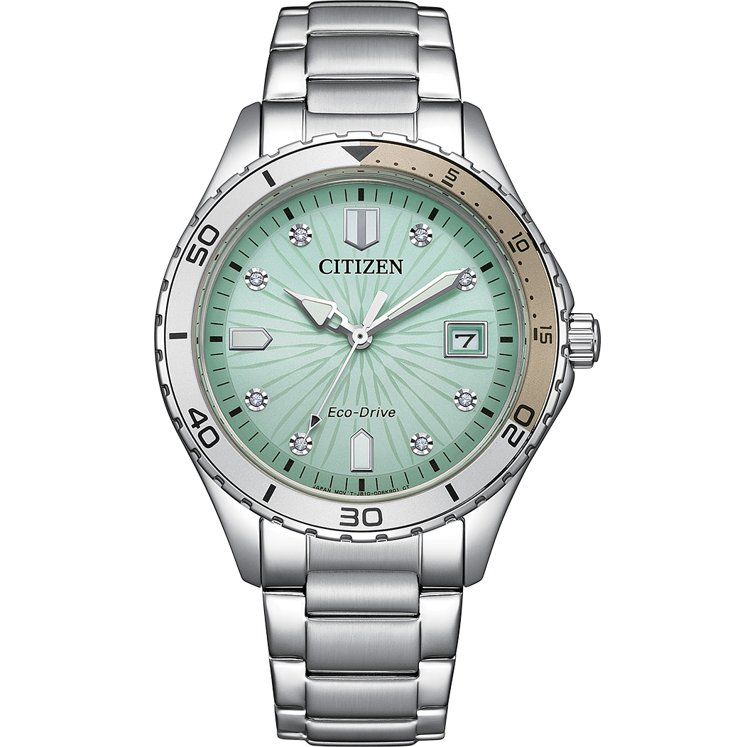 Reloj Citizen Eco-Drive Mujer Acero Esfera Verde - Reloj original en Guatemala