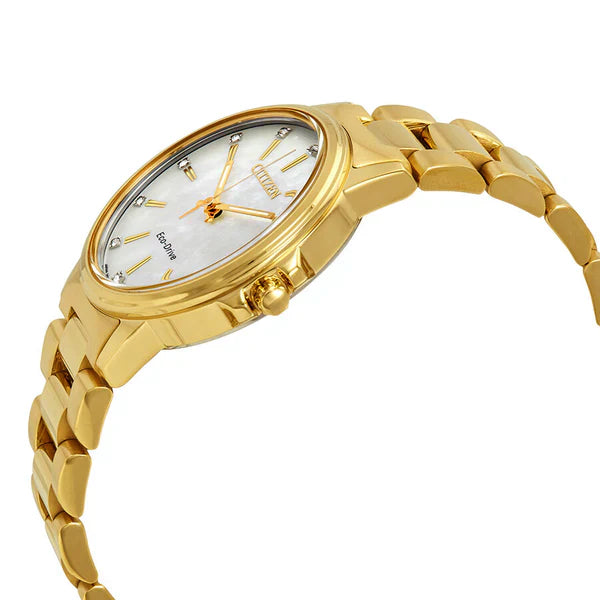 51D Reloj Citizen Chandler Mujer Acero Dorado - Detalle de esfera