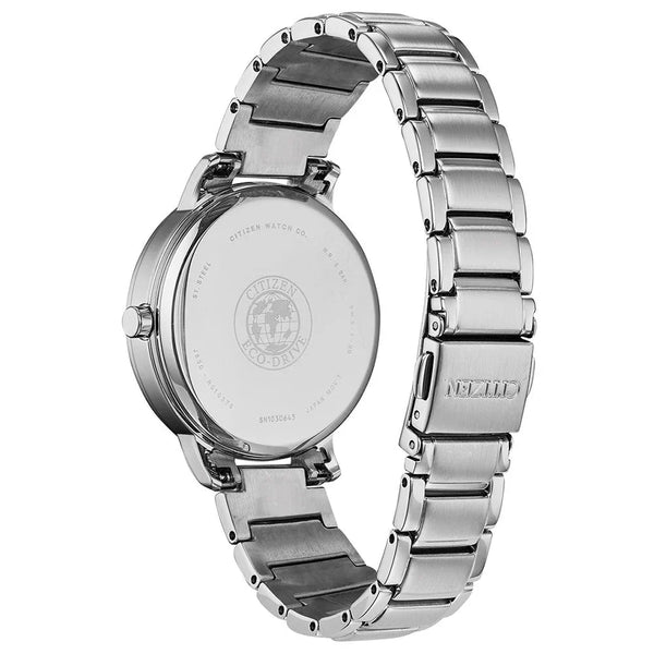 53E Reloj Citizen Silhouette Mujer Acero Esfera Negra - Vista lateral
