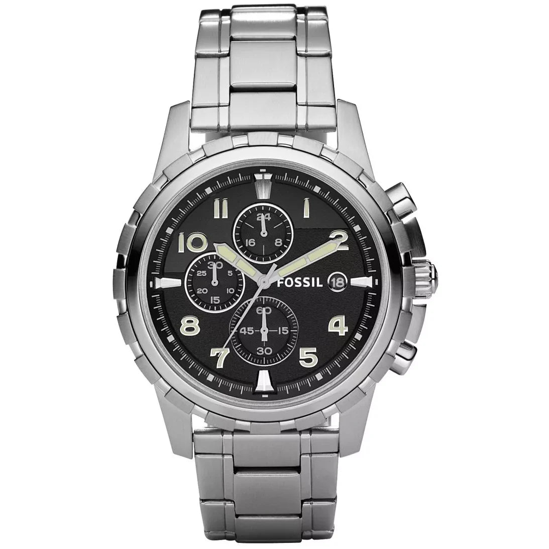 Fossil Reloj Dean de hombre pulsera de metal 45 mm - Reloj original en Guatemala