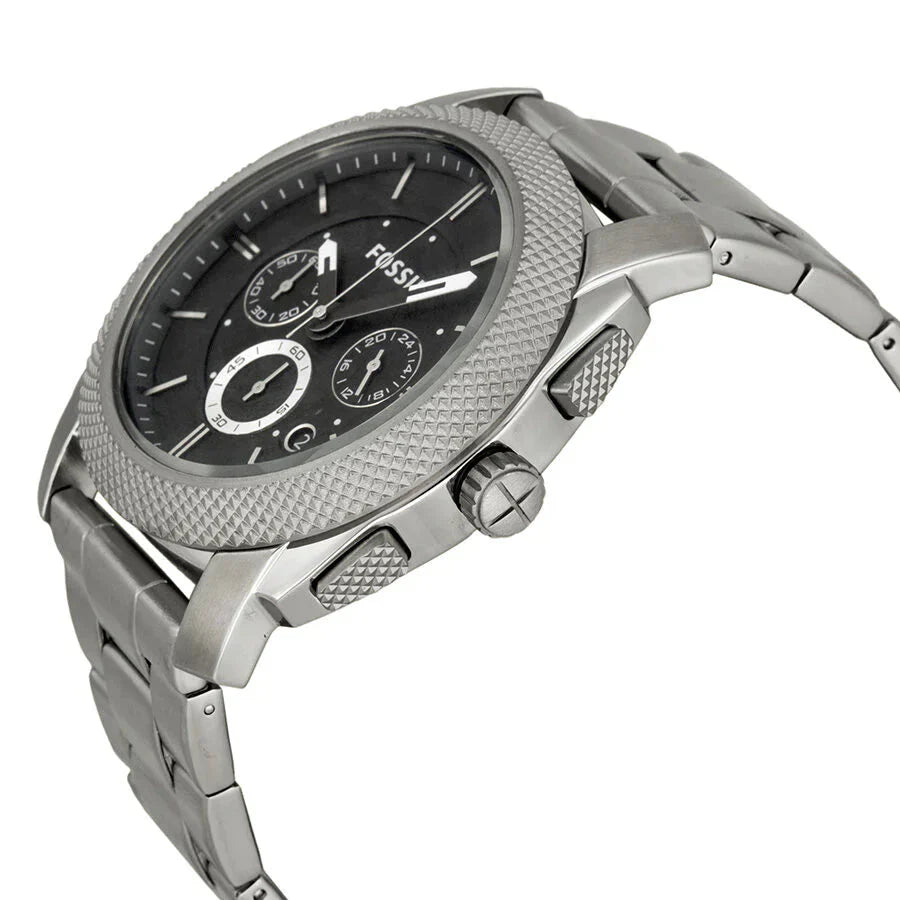 Fossil Reloj Machine de hombre pulsera de metal - Vista trasera
