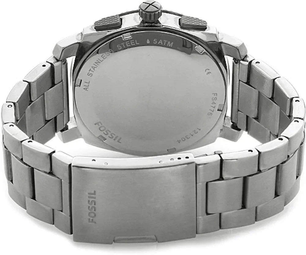 Fossil Reloj Machine de hombre pulsera de metal - Vista lateral
