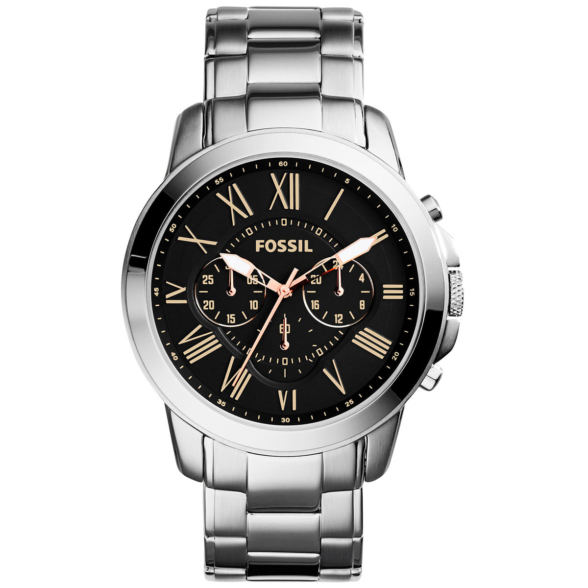 Fossil Reloj Grant de hombre pulsera de metal - Reloj original en Guatemala