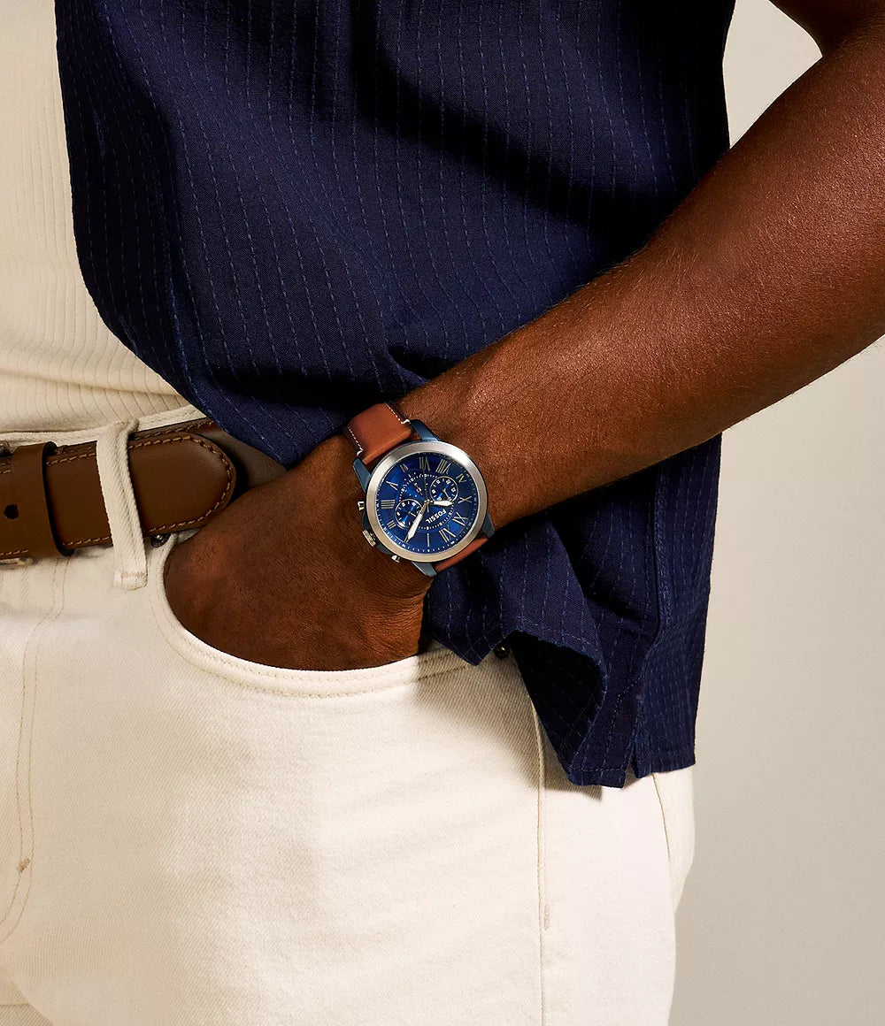 FS5151 Reloj Grant de hombre pulsera de piel 44 mm
