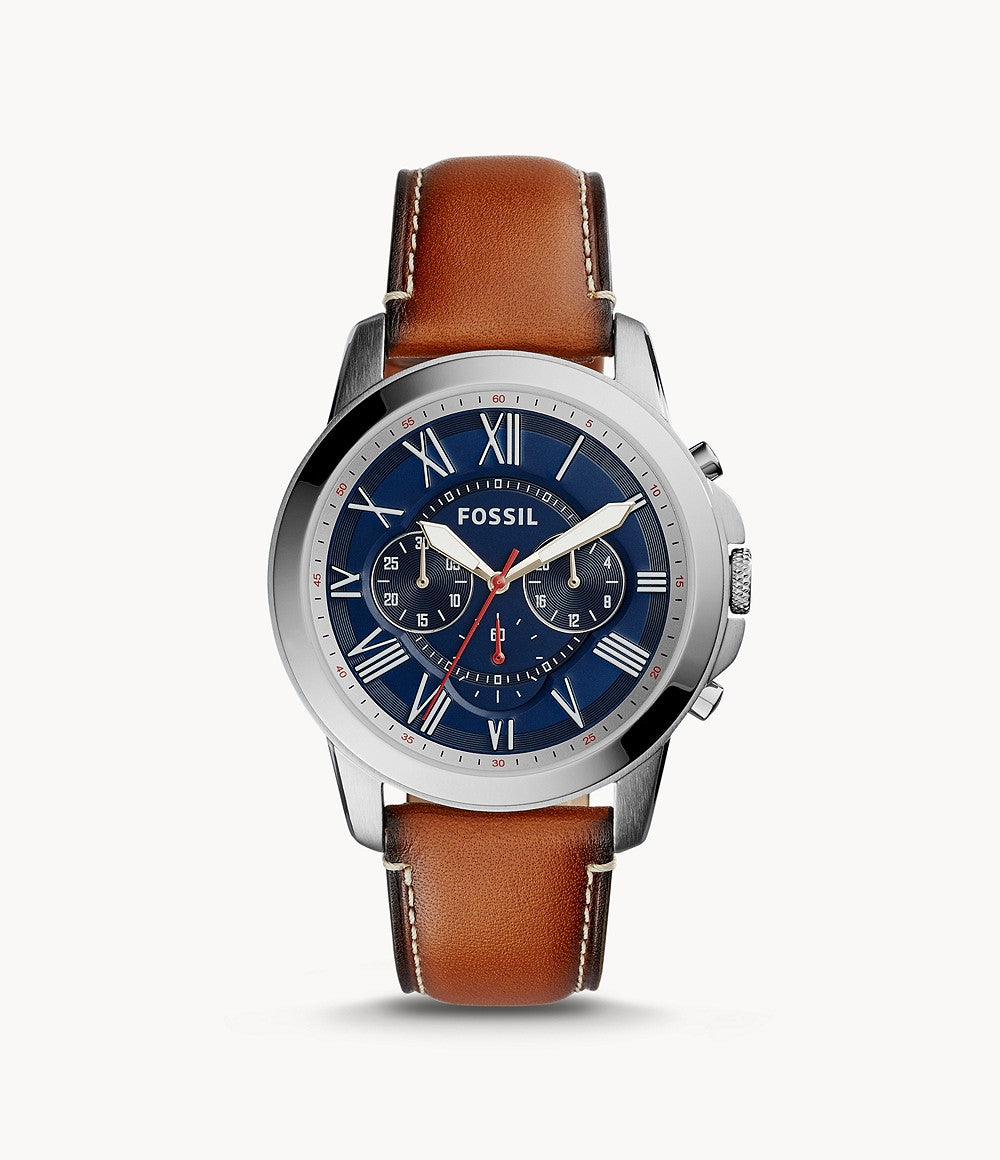 Reloj Fossil Grant Hombre Correa Cuero Marrón - Reloj original en Guatemala