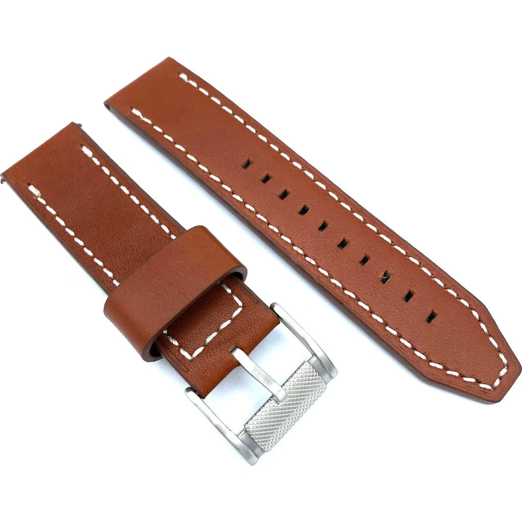 Reloj Fossil Machine Hombre Correa Cuero Marrón - Vista trasera