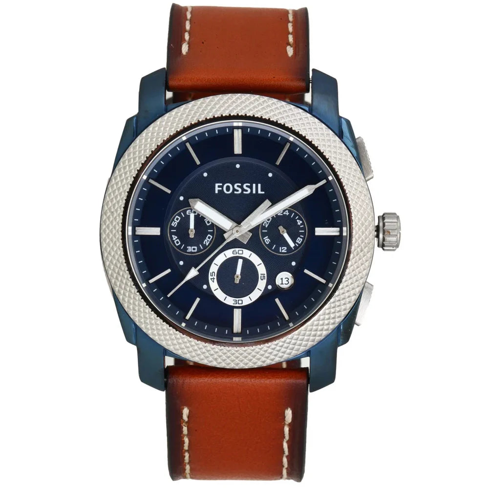 Reloj Fossil Machine Hombre Correa Cuero Marrón - Reloj original en Guatemala