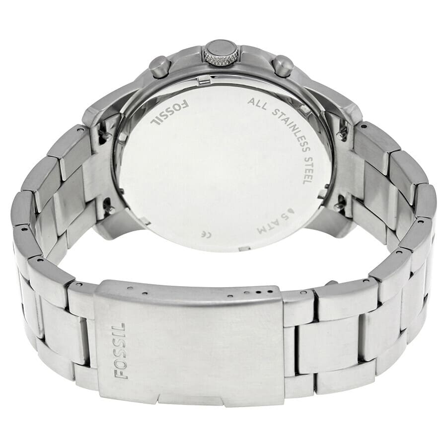 Reloj Fossil Grant Hombre Acero Inoxidable Azul - Vista trasera
