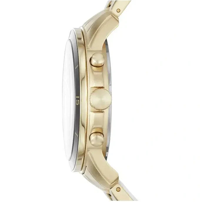 Reloj Fossil Grant Hombre Acero Inoxidable Dorado - Vista lateral