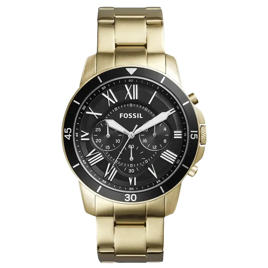 Reloj Fossil Grant Hombre Acero Inoxidable Dorado - Reloj original en Guatemala