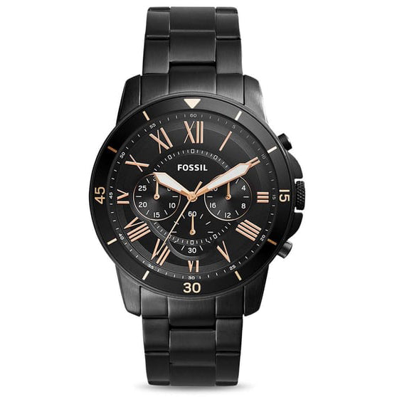 Reloj Fossil Grant Hombre Acero Negro - Reloj original en Guatemala