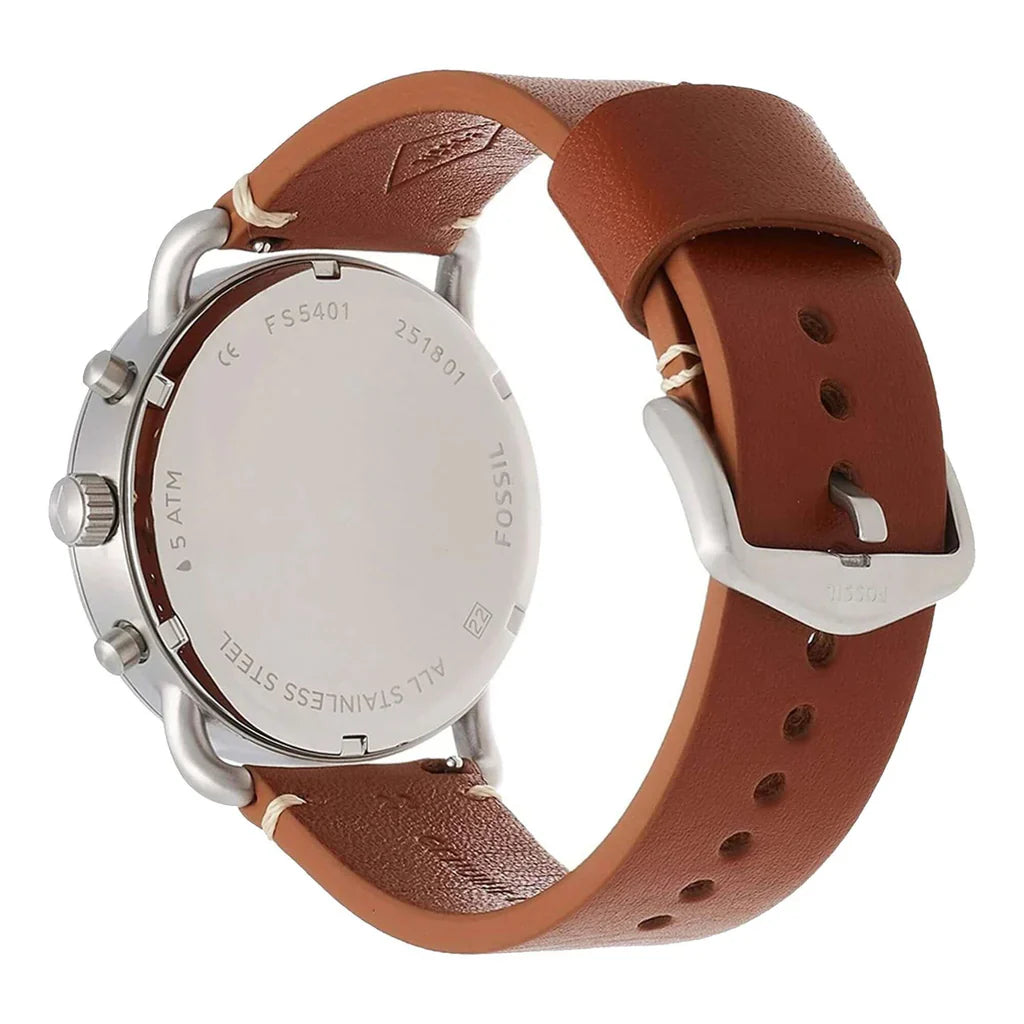 FS5401 Reloj The Commuter Análogo de Cuero para Hombre