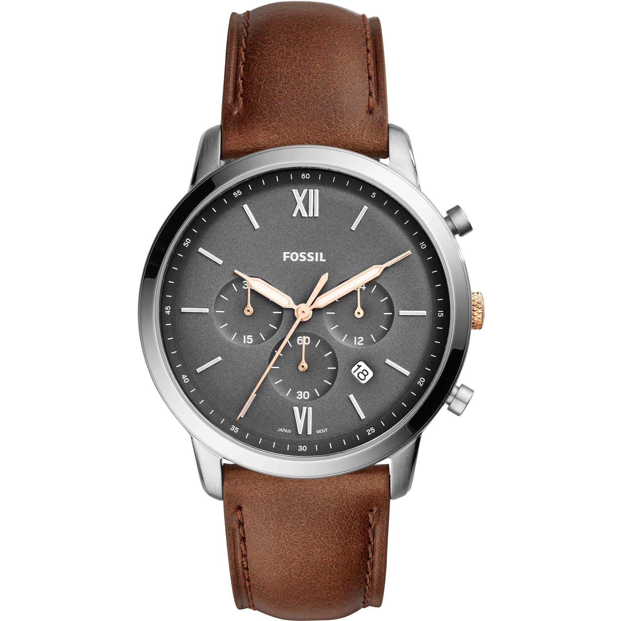 Reloj Fossil Neutra Hombre Correa Cuero Marrón Esfera - Reloj original en Guatemala