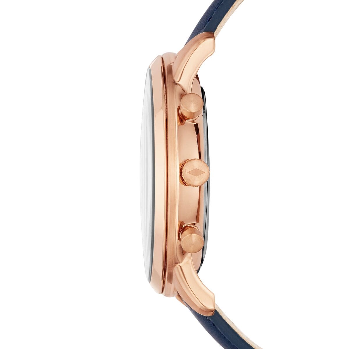 Reloj Fossil Neutra Cronógrafo Hombre Correa Piel Azul - Vista trasera
