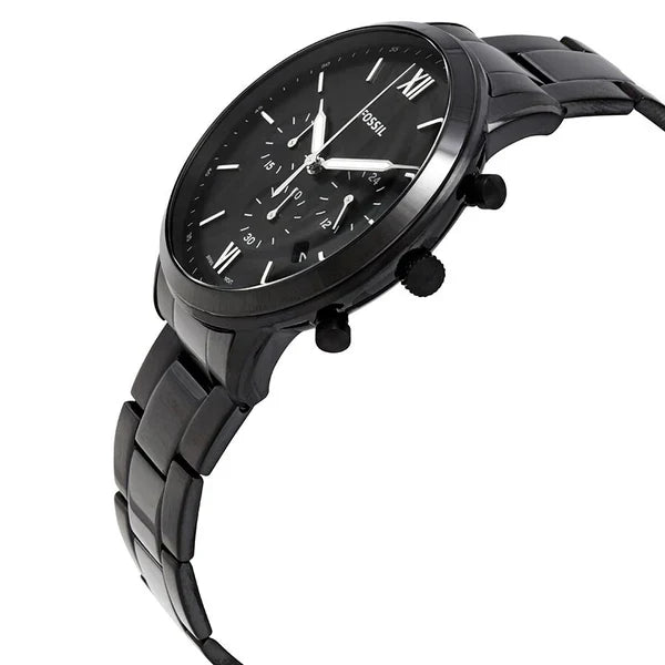 Reloj Fossil Neutra Hombre Acero Inoxidable Negro - Vista trasera