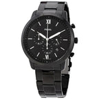 Reloj Fossil Neutra Hombre Acero Inoxidable Negro - Vista lateral