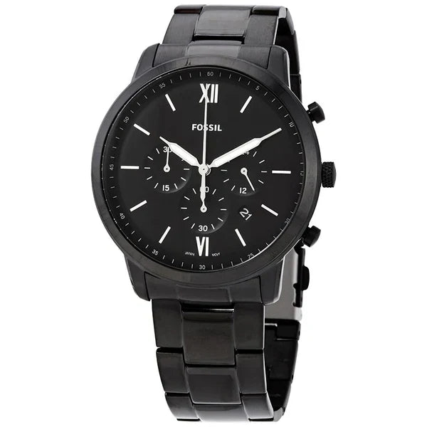 Reloj Fossil Neutra Hombre Acero Inoxidable Negro - Vista lateral