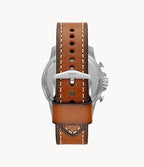 Reloj Fossil Bowman Hombre Cuero Azul - Detalle de esfera