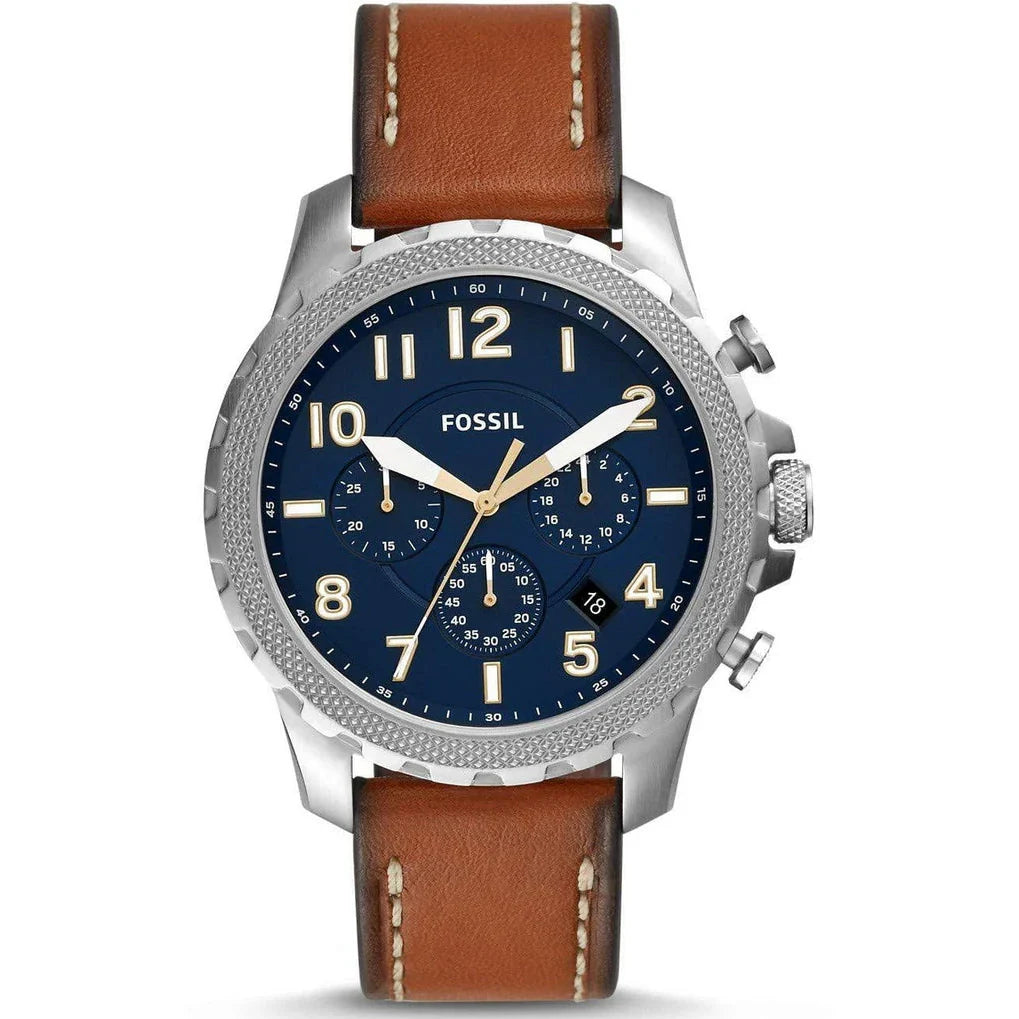 Reloj Fossil Bowman Hombre Cuero Azul - Reloj original en Guatemala