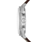Reloj Fossil Forrester Hombre Correa Cuero Marrón - Vista lateral