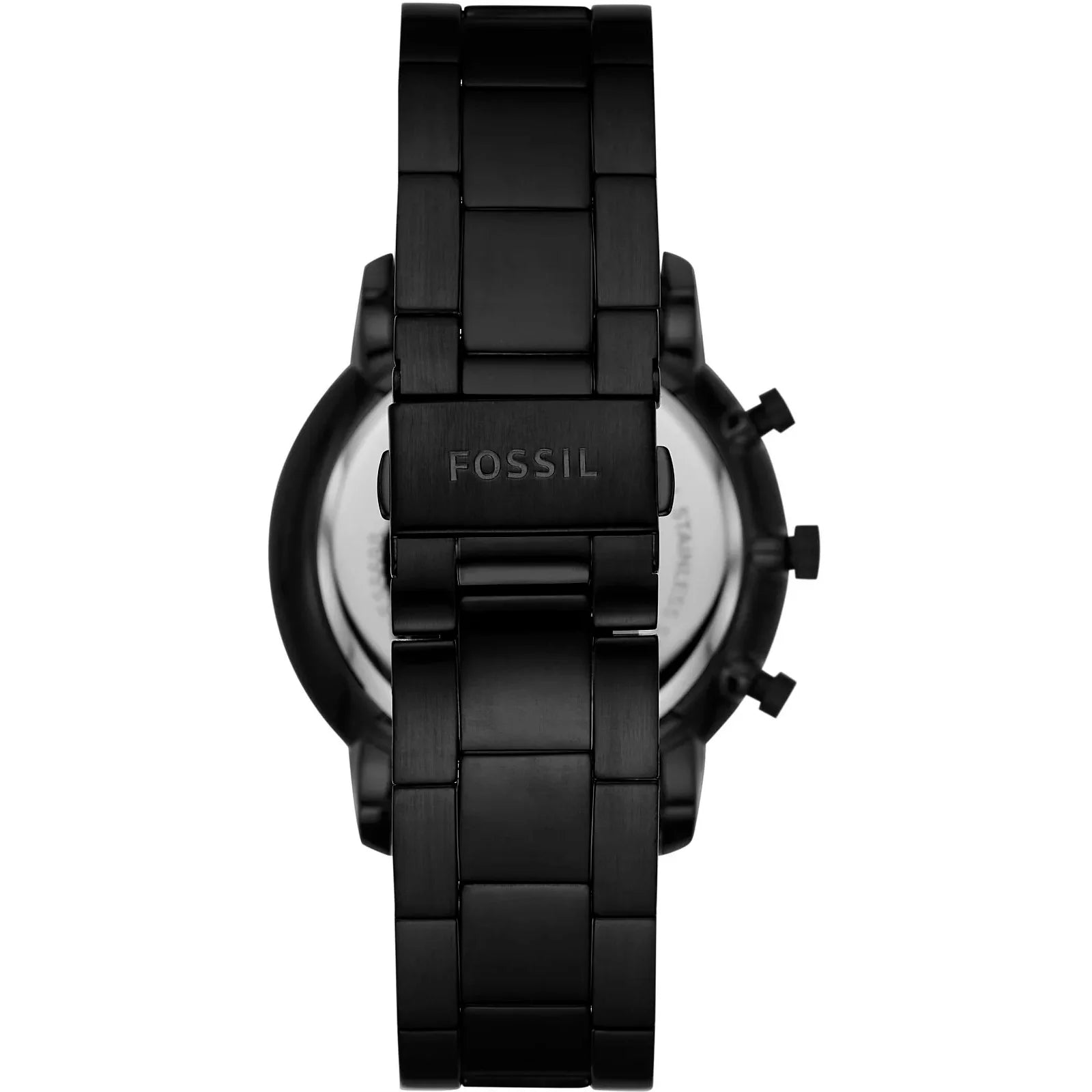 Reloj Fossil Neutra Hombre Acero Negro Esfera Azul - Vista lateral