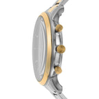 Reloj Fossil Neutra Hombre Bicolor Esfera Azul - Detalle de esfera